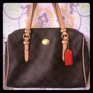 Mini Coach Bag and Crossbody Strap